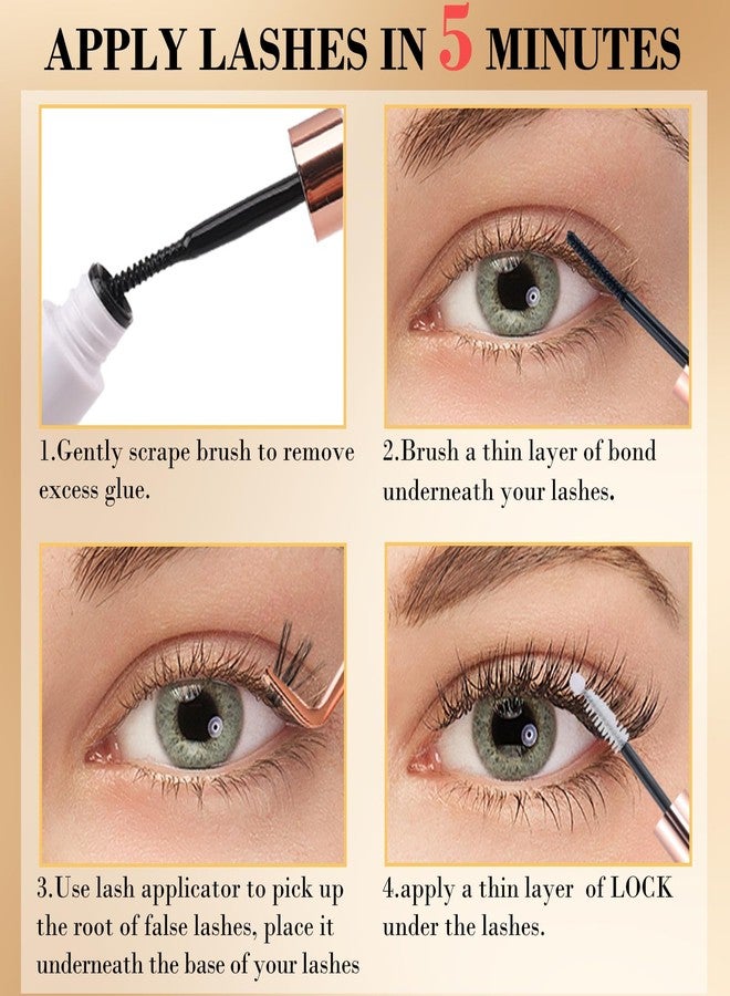 Miuffue Cluster Eyelash Extensions 180 PCS Cluster Lashes Wispy DIY Individual Lashes Cluster Super Thin Band Eyelash Clusters Soft Mink False Eyelashes Mixed Tray(C-8-16mix) - Image 4