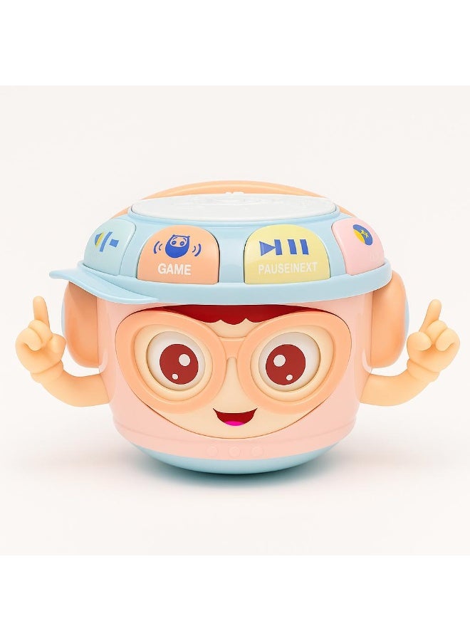Daddydoo Music Drum - Tumbler Music Drum Toy for Kids - Interactive Musical Drum with Lights, Sounds, and Motion | Educational Learning Toy for Toddlers | Daddydoo - Image 1