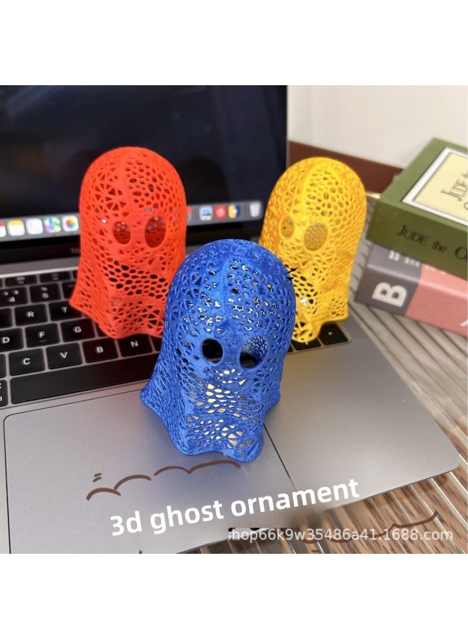 Loquat 3D Printing  Funny Lighting Room Decoration Flash Light Kid Ghost Arrangement Atmosphere Light-Color:Blue - Image 3