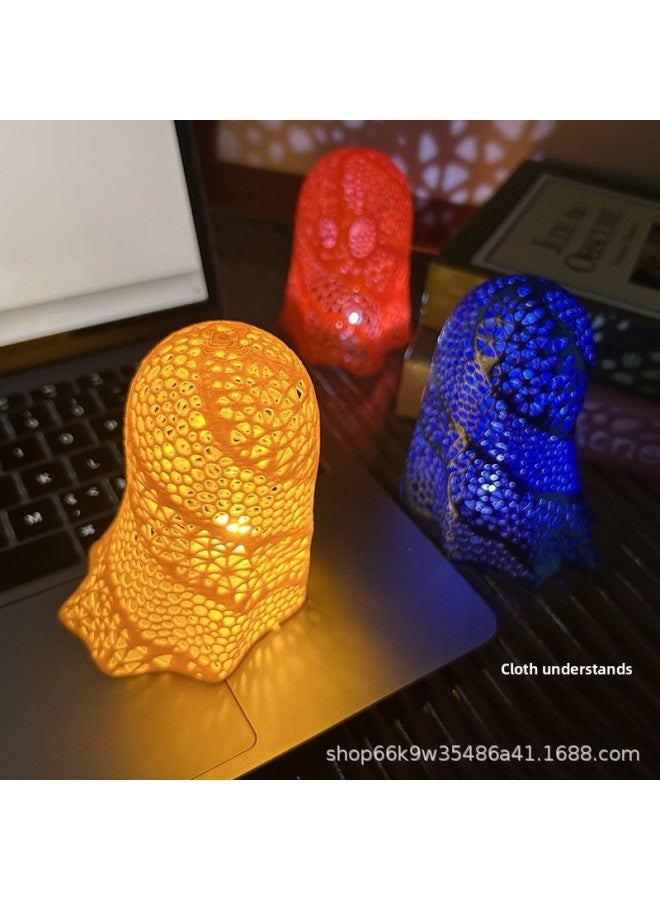 Loquat 3D Printing  Funny Lighting Room Decoration Flash Light Kid Ghost Arrangement Atmosphere Light-Color:Blue - Image 4