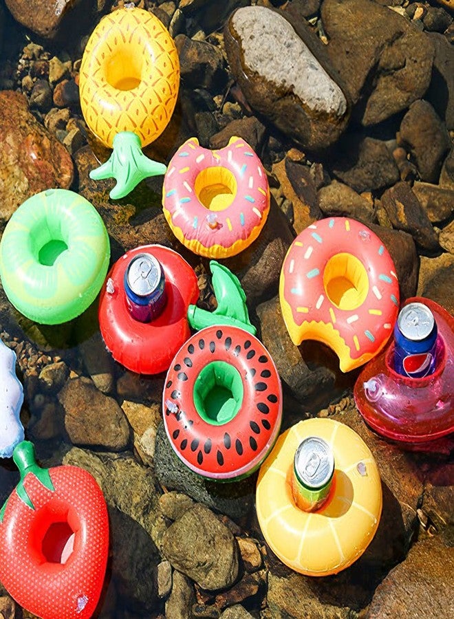 WILLBASIC Drink Floaties 13 Pack Pool Drink Floats Inflatable Drink Holder Floating Drink Holder Pool Accessories for Adults with Pump - Image 5