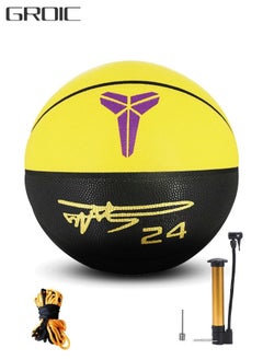 GROIC Size 7 PU Rubber Basketball Mamba Spirit Standard Size Basketball Pattern Indoor Outdoor  - Image 1
