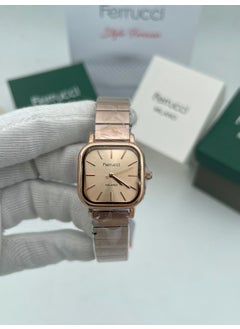 Ferrucci Women's Wristwatch Fc 01104 Square Model Rose Color Original 2 Year Warranty + Bracelet Gift  - Image 4