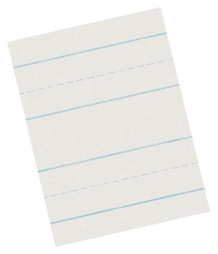 School Smart Skip-A-Line Ruled Writing Paper, 1/2 Inch Ruled Long Way, 11 x 8-1/2 Inches, Pack of 500,White - Image 4
