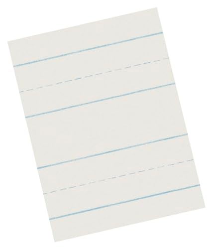 School Smart Skip-A-Line Ruled Writing Paper, 1/2 Inch Ruled Long Way, 11 x 8-1/2 Inches, Pack of 500,White - Image 2