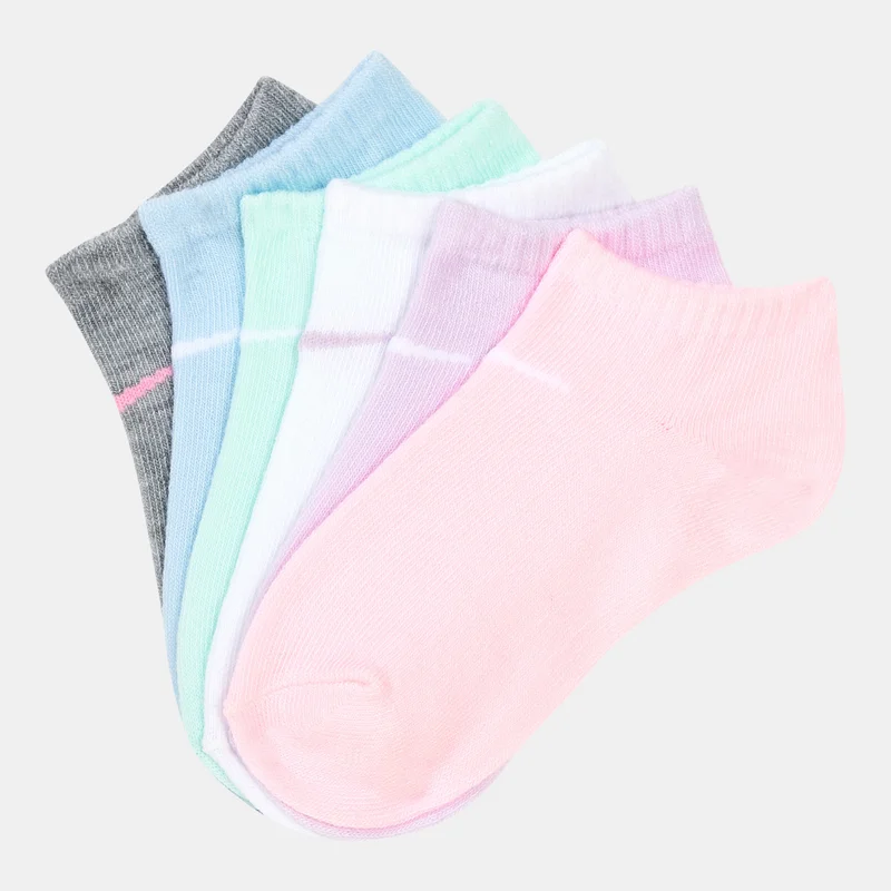 Nike Kids' NHG Metallic Swoosh No-Show Socks (6 Pack)