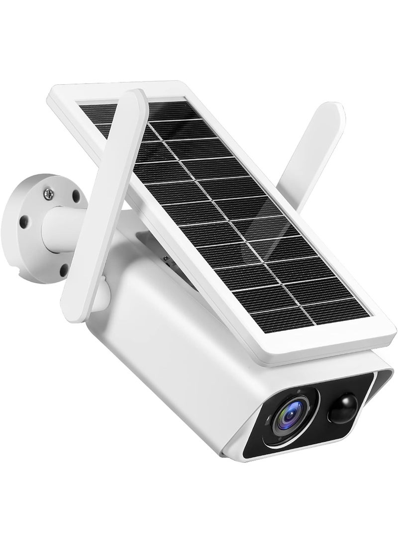 كاميرا أمان خارجية بالطاقة الشمسية بدقة 1080P، بطارية قابلة للشحن، واي فاي لاسلكي، كشف حركة PIR، رؤية ليلية، صوت ثنائي الاتجاه، مقاومة للماء IP66 - Image 1