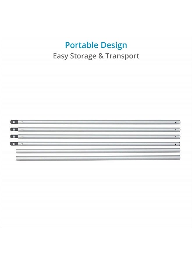PROAIM 12ft Heavy Duty Straight Aluminum Camera Dolly Rail Track, ⌀ 32mm for Cinema Film Production. with Sturdy Track Ends, Wedges for Smooth/Uneven Surfaces. Solid Yet Light + Carry Bag (P-TRK-12) - Image 4