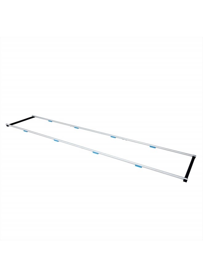PROAIM 12ft Heavy Duty Straight Aluminum Camera Dolly Rail Track, ⌀ 32mm for Cinema Film Production. with Sturdy Track Ends, Wedges for Smooth/Uneven Surfaces. Solid Yet Light + Carry Bag (P-TRK-12) - Image 1