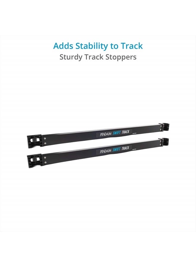 PROAIM 12ft Heavy Duty Straight Aluminum Camera Dolly Rail Track, ⌀ 32mm for Cinema Film Production. with Sturdy Track Ends, Wedges for Smooth/Uneven Surfaces. Solid Yet Light + Carry Bag (P-TRK-12) - Image 3