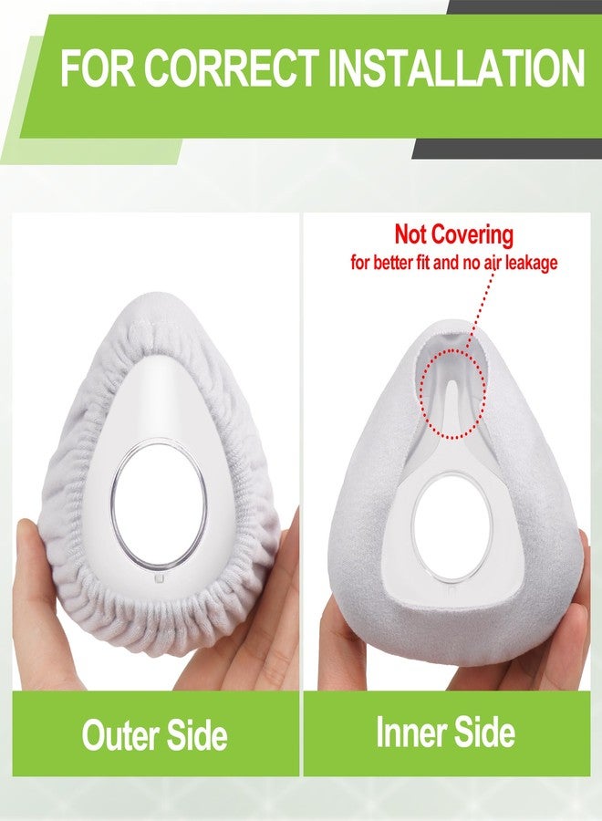 MEDICOLOR Replacement Cushion for F20 Small Along with 2 Mask Liners, Washable Reusable Cushion Covers, Secure Fit, Reduced Air Leaks, and Enhanced Comfort - Image 5