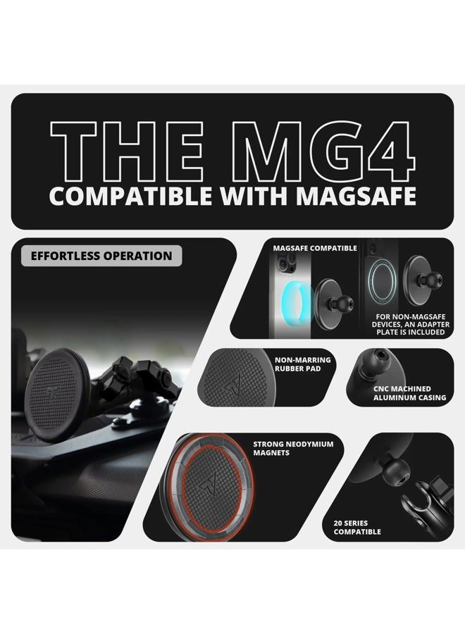 tackform Link Vent Phone Mount Compatible with 2016-2023 Toyota Tacoma and 2014-2021 Toyota Tundra | Aluminum | Zero Slip | Compatible with MagSafe | Universal Magnetic Holder | 2" Arm | Black Knob - Image 4