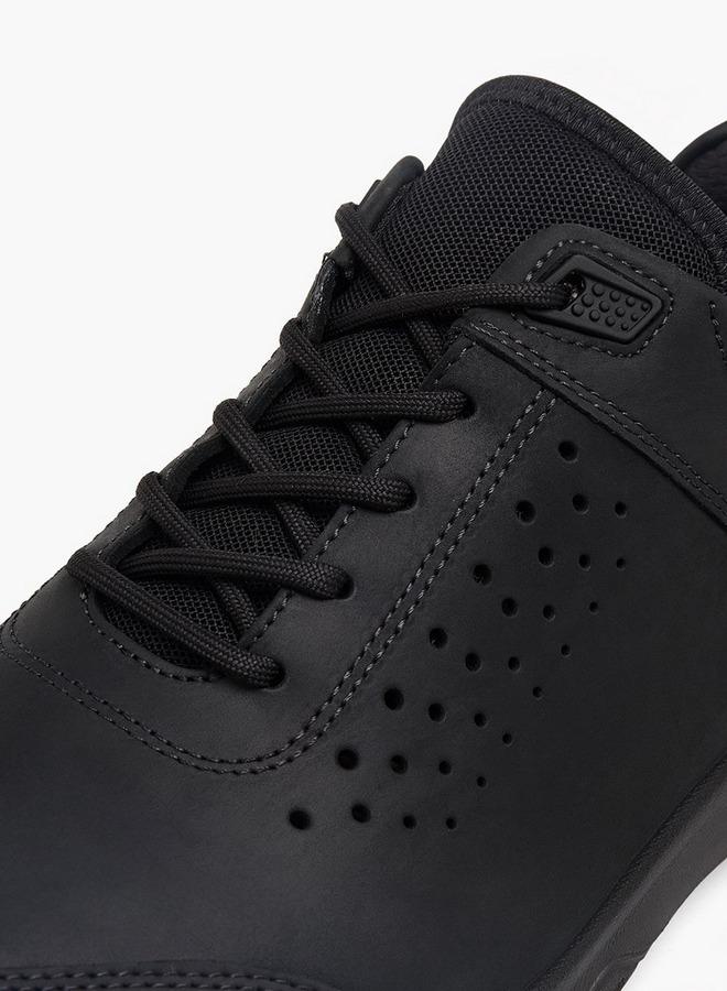 ECCO Men Leather Lace-Up Ankle Sneakers - Image 4