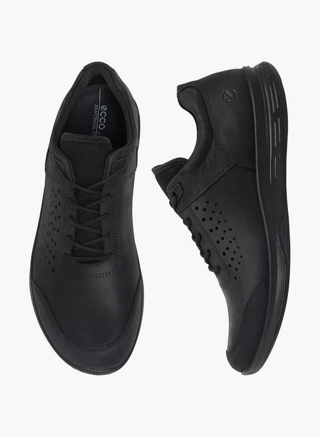 ECCO Men Leather Lace-Up Ankle Sneakers - Image 1