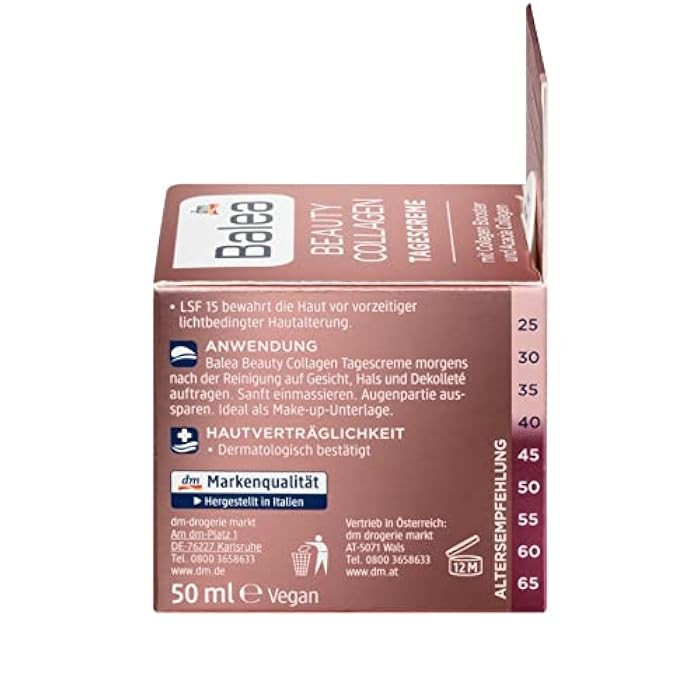 Balea Beauty Collagen Day Cream with Collagen Booster and Acacia Collagen, 50 ml - Image 4