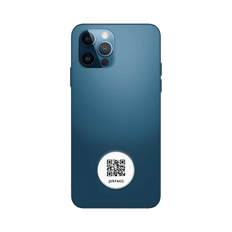 Justagg Digital Business Card - Add to Your Phone to instantly Share Contact Info, Social Media, website, videos, presentation & More - for iPhone and Android - Features NFC Tap & Advanced QR (White) - Image 1