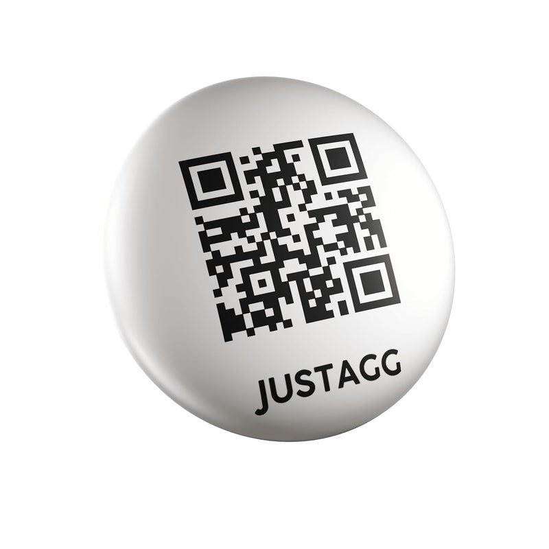 Justagg Digital Business Card - Add to Your Phone to instantly Share Contact Info, Social Media, website, videos, presentation & More - for iPhone and Android - Features NFC Tap & Advanced QR (White) - Image 2