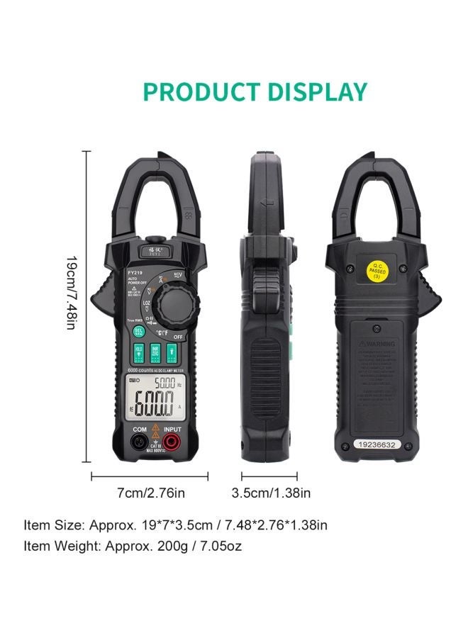 NIBEMINENT Temperature Testing Multifunctional Dual Display Meter Black 22x5x11.50cm  - Image 2