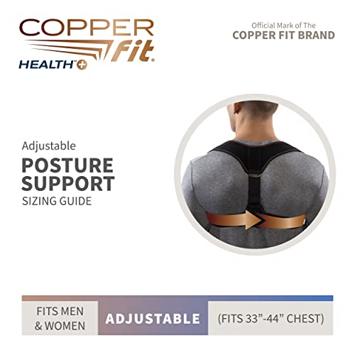 Copper Fit Health Unisex Posture Support, Adjustable,Black - Image 5