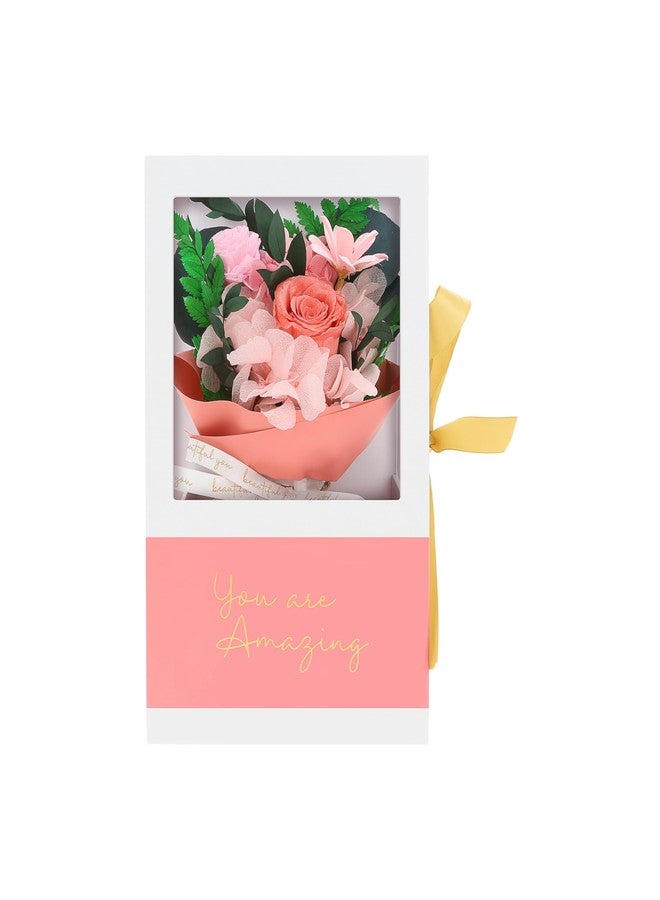 شركة بافيليون جيفت شركة بافيليون للهدايا - أنتِ رائعة - باقة زهور محفوظة هدية مثالية لصديقة، أو صديقة مقربة، أو زميلة عمل، أو أم، أو أخت، أو جدة، أو عمة، أو حبيبة، أو زوجة، تعبيرًا عن التقدير، أو كديكور منزلي أنيق. - Image 4