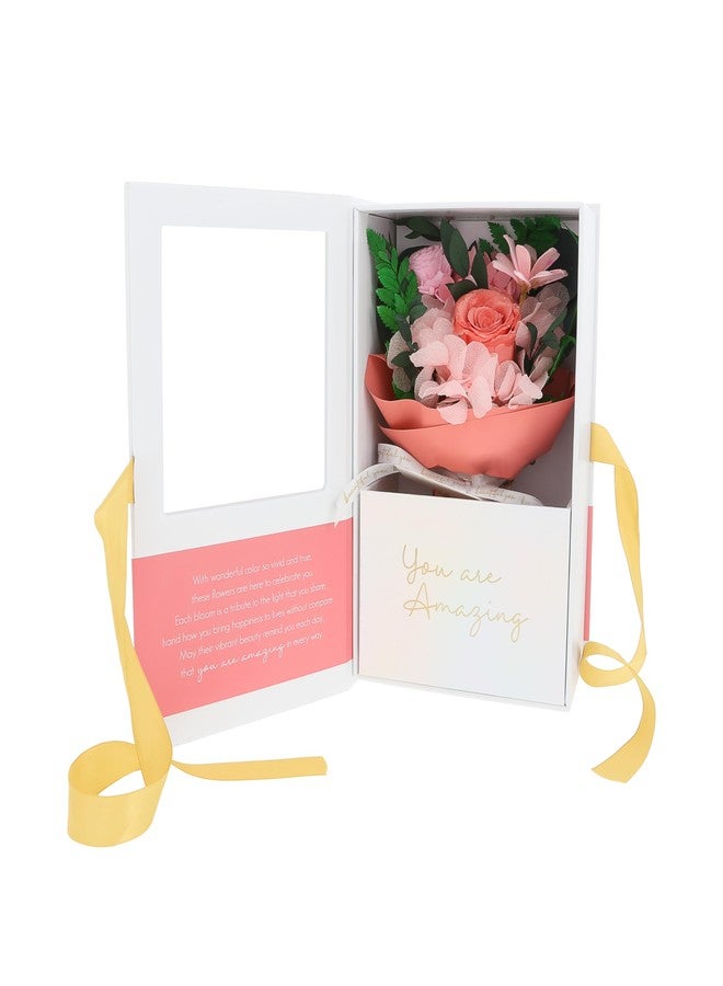 شركة بافيليون جيفت شركة بافيليون للهدايا - أنتِ رائعة - باقة زهور محفوظة هدية مثالية لصديقة، أو صديقة مقربة، أو زميلة عمل، أو أم، أو أخت، أو جدة، أو عمة، أو حبيبة، أو زوجة، تعبيرًا عن التقدير، أو كديكور منزلي أنيق. - Image 1
