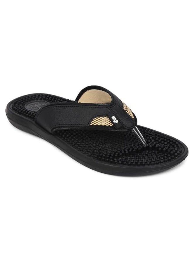 Liberty A-HA ACCUPRO1E Casual Slippers for Men - Black - Image 1