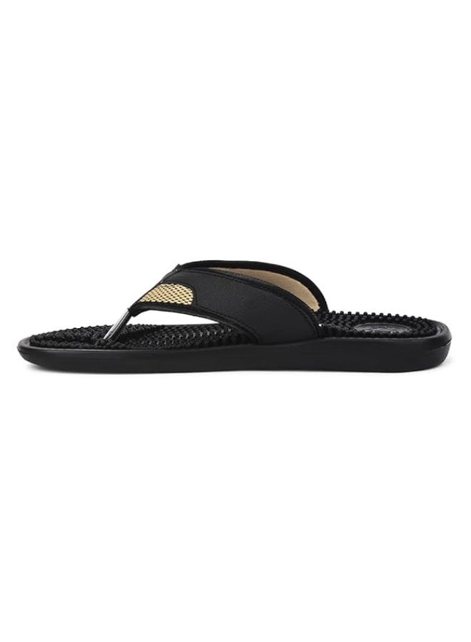 Liberty A-HA ACCUPRO1E Casual Slippers for Men - Black - Image 2