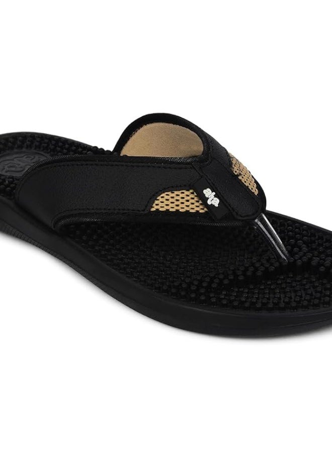 Liberty A-HA ACCUPRO1E Casual Slippers for Men - Black - Image 4