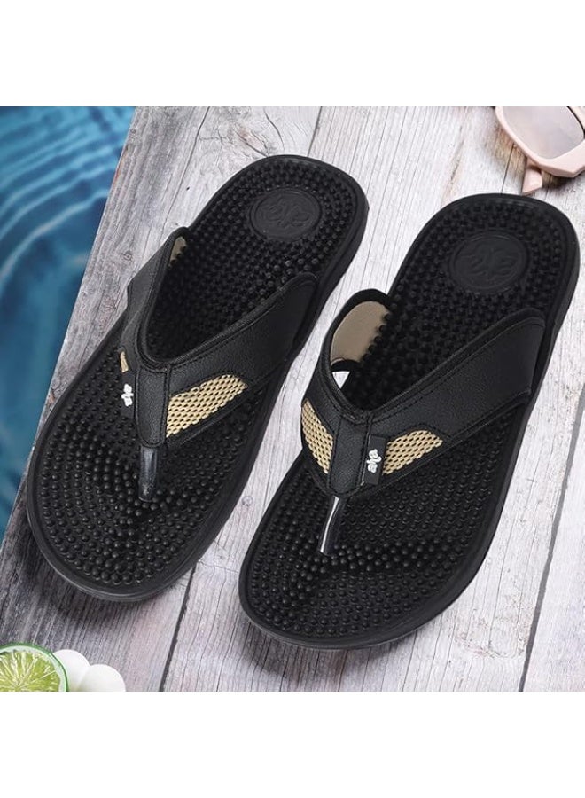 Liberty A-HA ACCUPRO1E Casual Slippers for Men - Black - Image 3