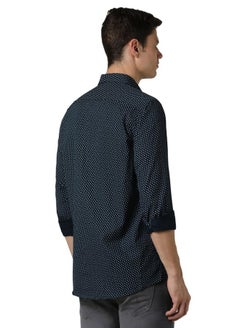 Peter England Peter England Men's Everyday Ditsy Print Slim Fit Full Sleeve Casual Shirt | 100% Cotton  - Image 3
