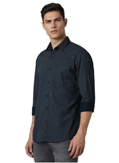 Peter England Peter England Men's Everyday Ditsy Print Slim Fit Full Sleeve Casual Shirt | 100% Cotton  - Image 2