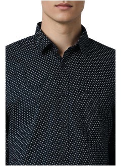 Peter England Peter England Men's Everyday Ditsy Print Slim Fit Full Sleeve Casual Shirt | 100% Cotton  - Image 4