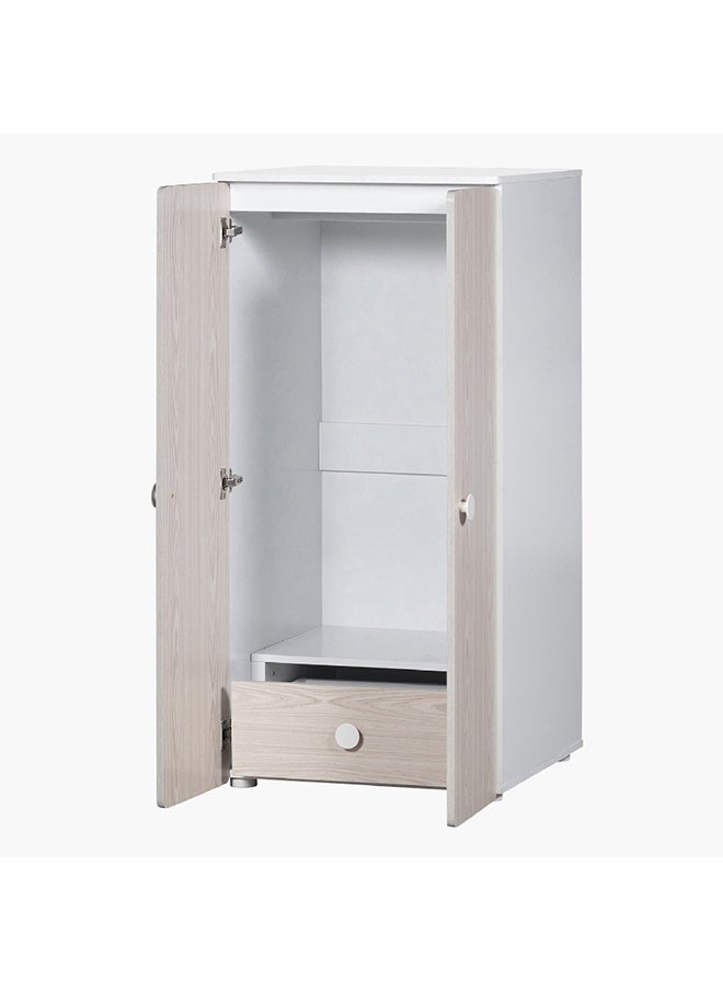 Home Box Home Box Vanilla Plus Engineering Wood 2-Door Wardrobe Beige 60 x 123 x 57 cm  - Image 5