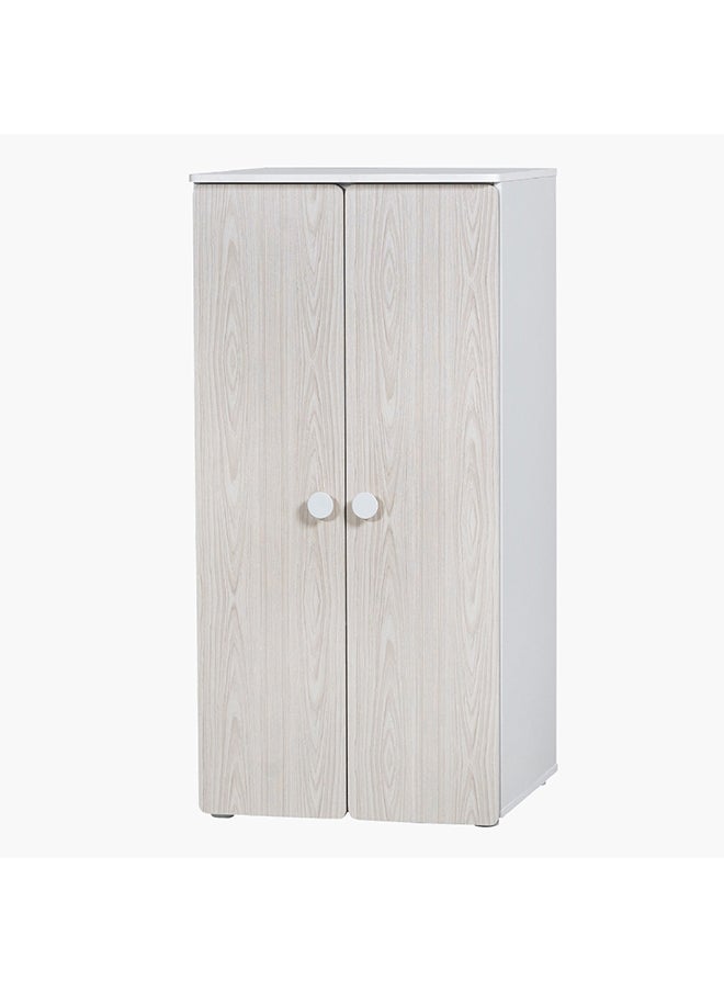 Home Box Home Box Vanilla Plus Engineering Wood 2-Door Wardrobe Beige 60 x 123 x 57 cm  - Image 3