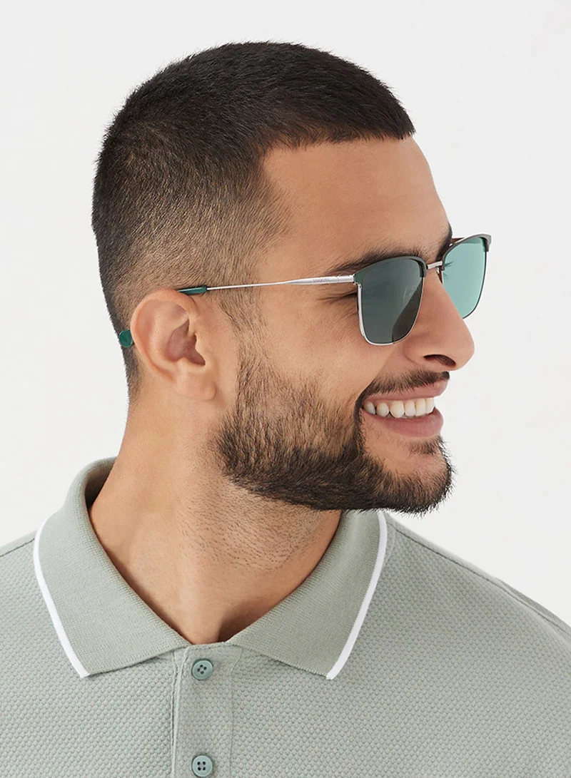 30Sundays Relic,Men Sunglasses, Rectangle Sunglasses, UV Protection: UV400 (Green,Green)