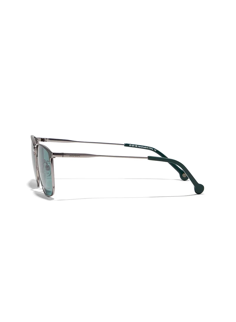 30Sundays Relic,Men Sunglasses, Rectangle Sunglasses, UV Protection: UV400 (Green,Green)