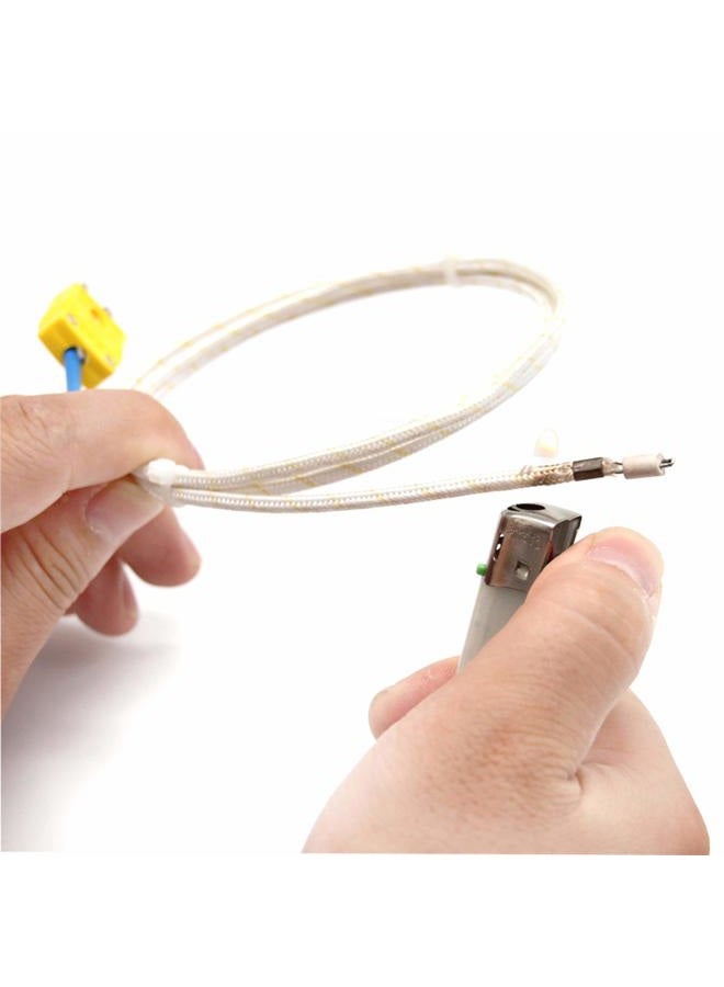 T-PRO K-Type Thermocouple Wire for Very High Temperature(0-1000℃) Fiberglass (1M Wire) - Image 1