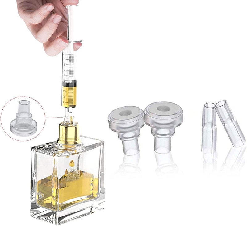 موب مجموعة المكونة من 6 عبوات من محقنة العطر سعة 10 مل مع قياس، مضخة توزيع العطر لاستخراج وإعادة تعبئة العطر، أدوات إعادة تعبئة العطر لتغذية الحيوانات الأليفة، قياس السوائل، أدوات إعادة التعبئة مع 6 محولات - Image 3