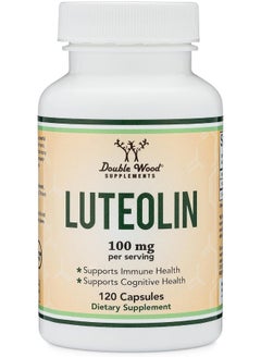 Double Wood Supplements Luteolin Supplement 100Mg Servings 120 Capsules, Manufactured In The Usa Potent Polyphenols Flavonoid For Brain And Cardiovascular Support  - Image 2