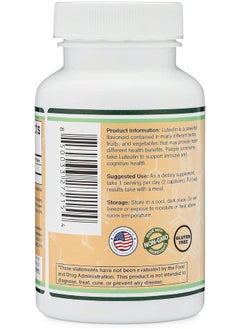 Double Wood Supplements Luteolin Supplement 100Mg Servings 120 Capsules, Manufactured In The Usa Potent Polyphenols Flavonoid For Brain And Cardiovascular Support  - Image 4