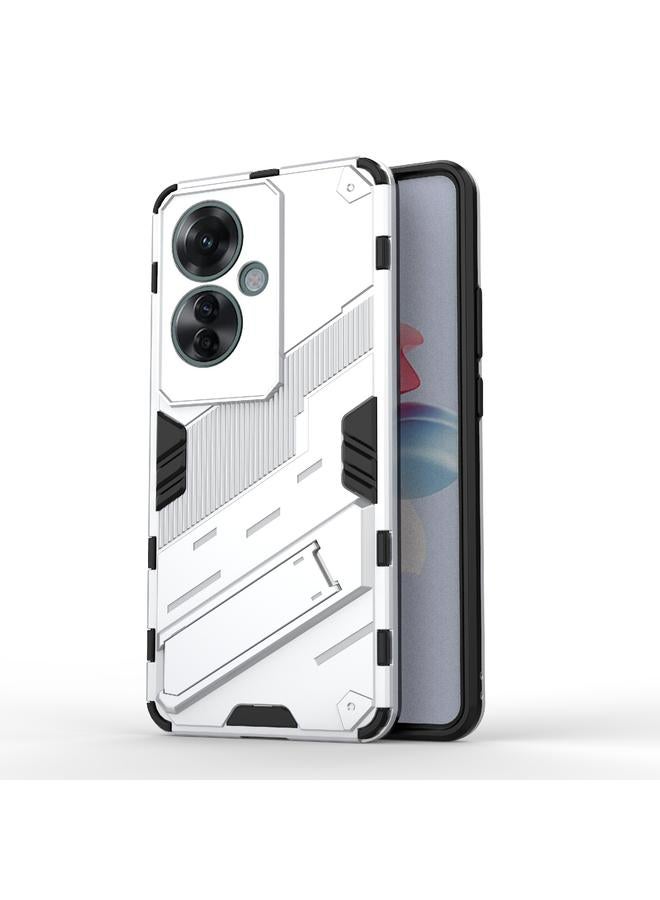 اس-توب جراب لهاتف OPPO Reno11 F 5G Global Punk Armor 2 في 1 PC + جراب هاتف TPU مع حامل - Image 1