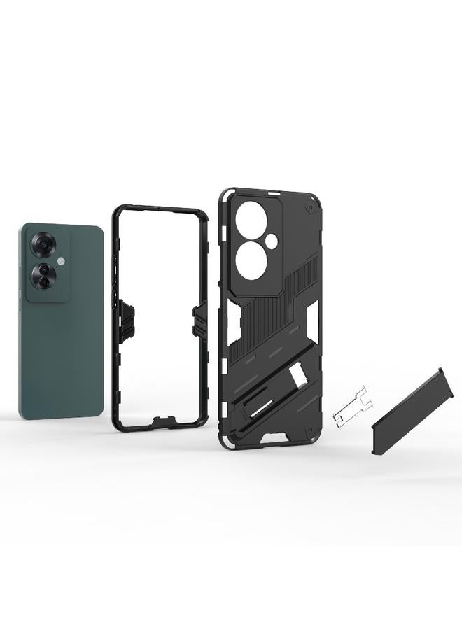 اس-توب جراب لهاتف OPPO Reno11 F 5G Global Punk Armor 2 في 1 PC + جراب هاتف TPU مع حامل - Image 5