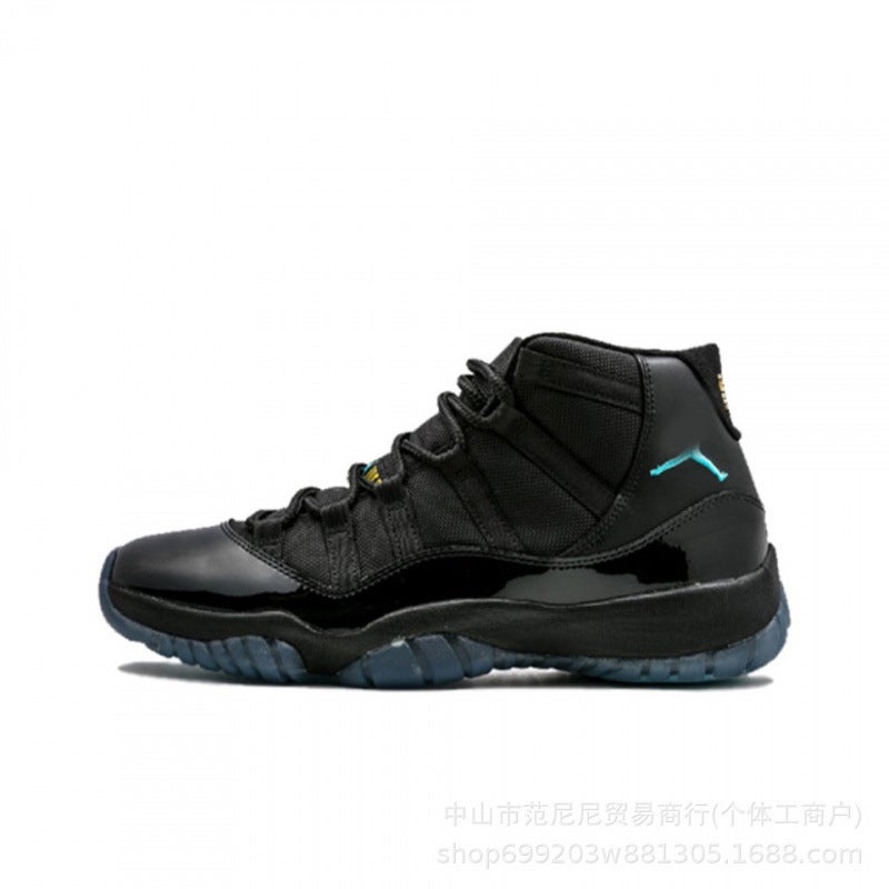 Pure Original Aj11 Big Devil Joe 11 Black And White Red High-Top Baby'S Breath Kang Buckle Black And Red Sports Shoes - Image 1