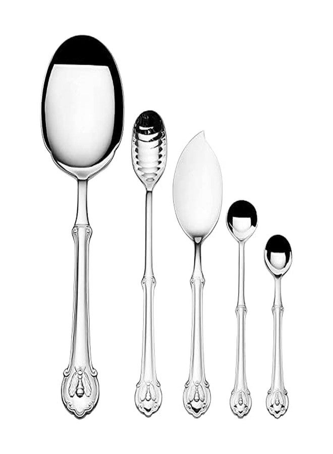 Wallace 18.10 Napleon Bee 5 Piece Spoon Set,Silver,5272010 - Image 1