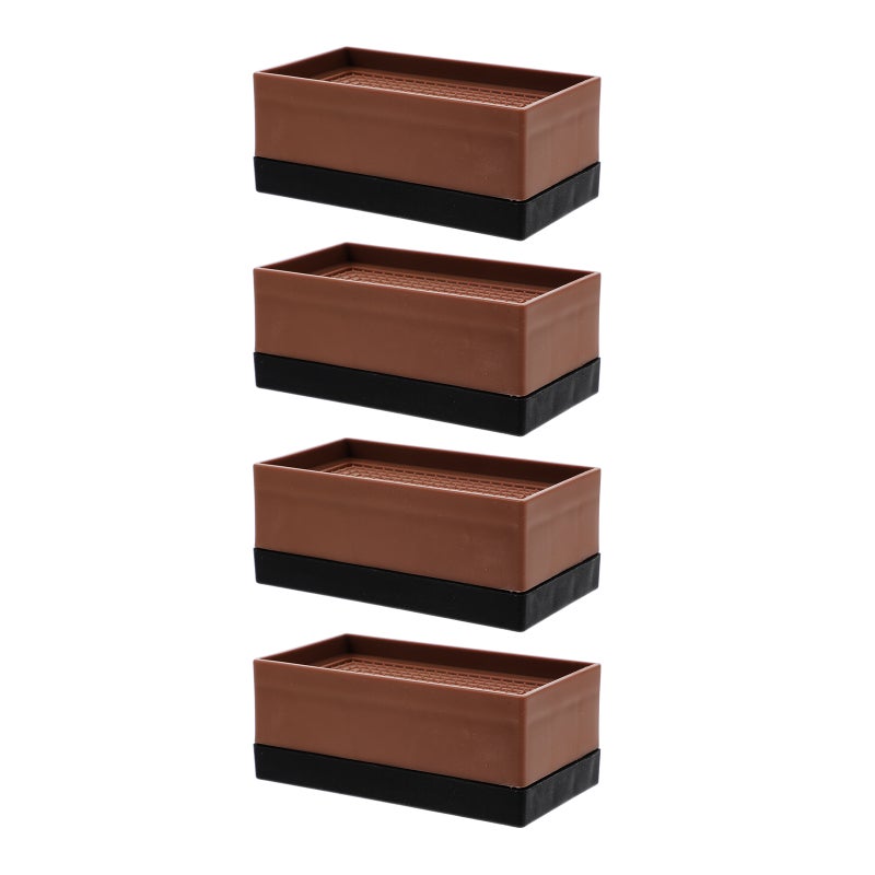4Pcs Furniture Risers Practical Desk Risers Sturdy Table Legs Risers Desk Pads - Image 1