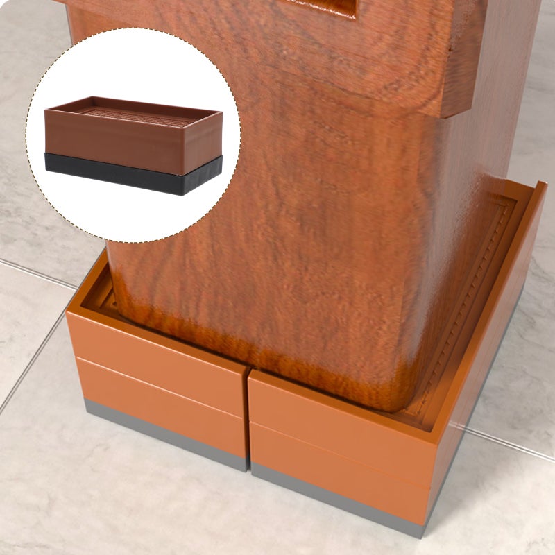 4Pcs Furniture Risers Practical Desk Risers Sturdy Table Legs Risers Desk Pads - Image 2