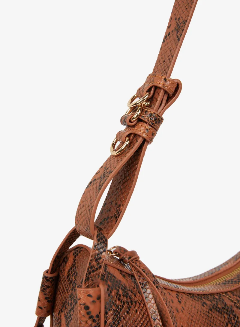 Defacto  Woman Faux Leather Snakeskin Patterned Shoulder Bag for Women | Best Price UAE