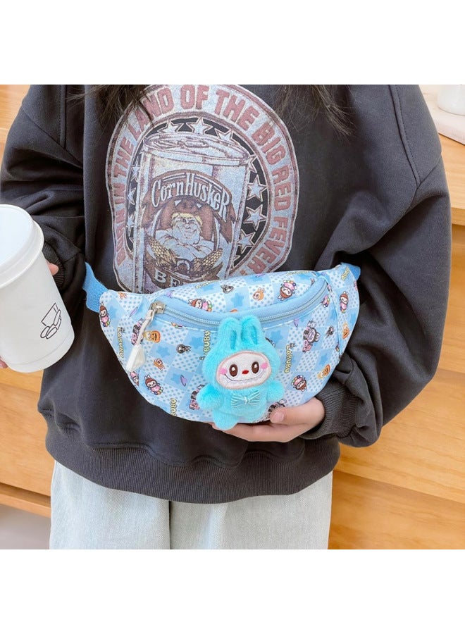 2025 Arrival Rab Cartoon Children's Chest Bag Girl's Princess Crossbody Bag Casual All-match Change Shoulder Bag-Color:Black - Image 4
