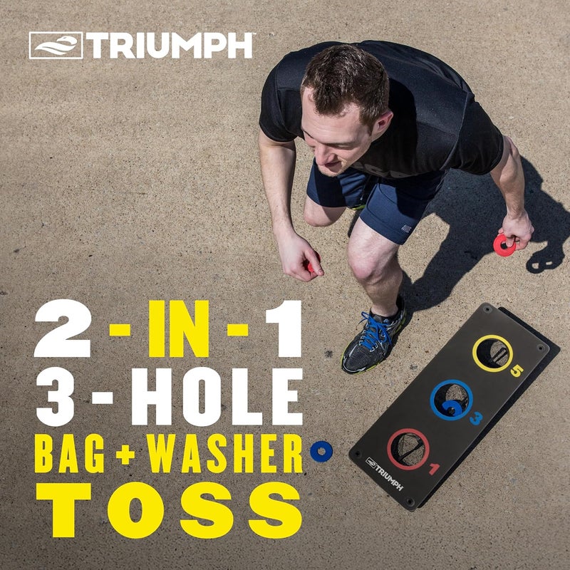 Triumph Sports 2-in-1 3 Hole Bags and Washer Toss Combo Game - Image 2