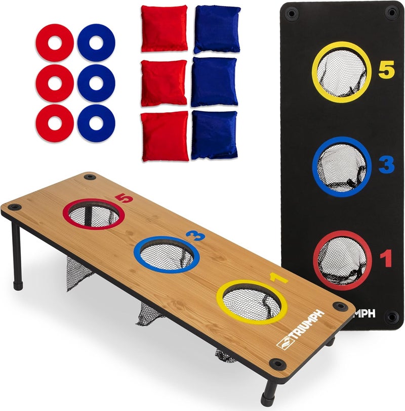 Triumph Sports 2-in-1 3 Hole Bags and Washer Toss Combo Game - Image 1